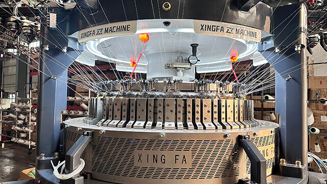 high pile knitting machine